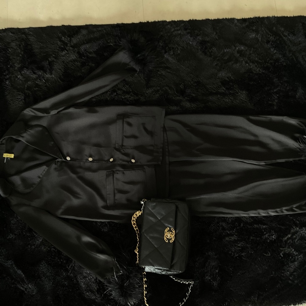 BLACK FRIDAY SALE: NADINE MERABI DARCIE BLACK PYJAMAS